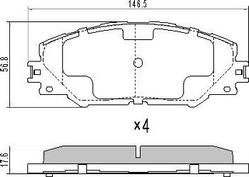 FREMAX FBP-1568 - Kit de plaquettes de frein, frein à disque cwaw.fr