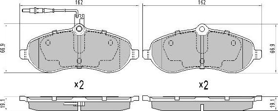 FREMAX FBP-1538 - Kit de plaquettes de frein, frein à disque cwaw.fr