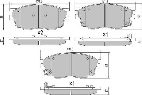 FREMAX FBP-1533 - Kit de plaquettes de frein, frein à disque cwaw.fr