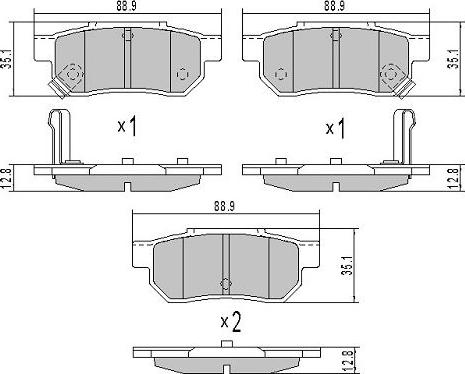 FREMAX FBP-1528 - Kit de plaquettes de frein, frein à disque cwaw.fr