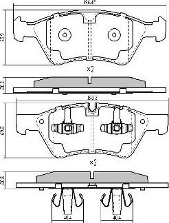 FREMAX FBP-1522 - Kit de plaquettes de frein, frein à disque cwaw.fr