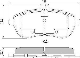 FREMAX FBP-1571 - Kit de plaquettes de frein, frein à disque cwaw.fr