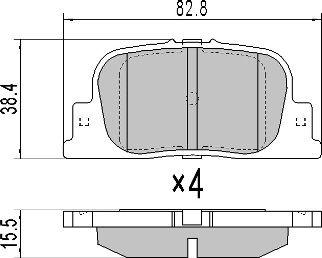 FREMAX FBP-1694 - Kit de plaquettes de frein, frein à disque cwaw.fr