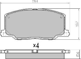 FREMAX FBP-1691 - Kit de plaquettes de frein, frein à disque cwaw.fr