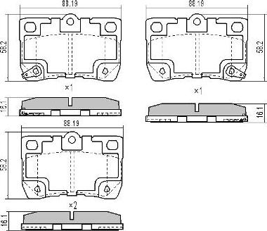 FREMAX FBP-1693 - Kit de plaquettes de frein, frein à disque cwaw.fr