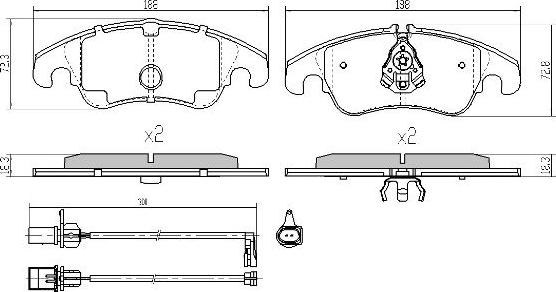 FREMAX FBP-1643 - Kit de plaquettes de frein, frein à disque cwaw.fr