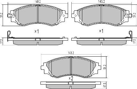 FREMAX FBP-1601 - Kit de plaquettes de frein, frein à disque cwaw.fr