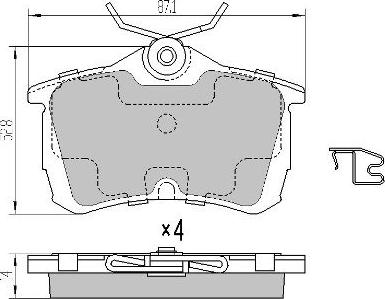 FREMAX FBP-1608 - Kit de plaquettes de frein, frein à disque cwaw.fr