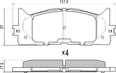 FREMAX FBP-1617 - Kit de plaquettes de frein, frein à disque cwaw.fr