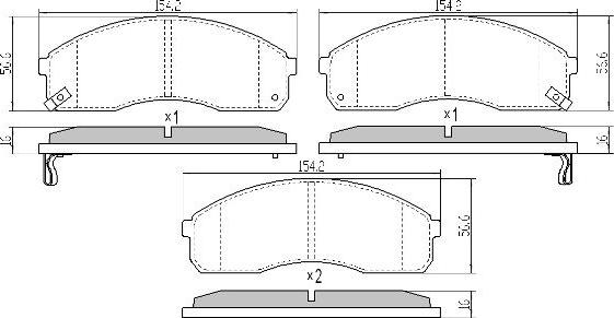 FREMAX FBP-1689 - Kit de plaquettes de frein, frein à disque cwaw.fr