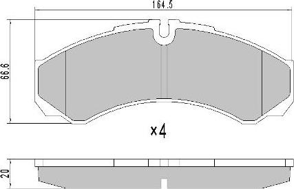 FREMAX FBP-1688 - Kit de plaquettes de frein, frein à disque cwaw.fr