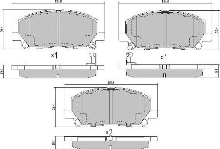 FREMAX FBP-1629 - Kit de plaquettes de frein, frein à disque cwaw.fr