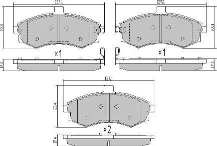 FREMAX FBP-1622 - Kit de plaquettes de frein, frein à disque cwaw.fr