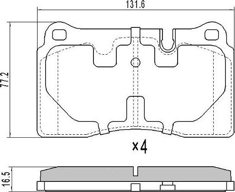 FREMAX FBP-1675 - Kit de plaquettes de frein, frein à disque cwaw.fr