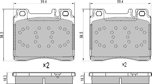 FREMAX FBP-1097 - Kit de plaquettes de frein, frein à disque cwaw.fr