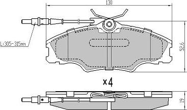 FREMAX FBP-1049 - Kit de plaquettes de frein, frein à disque cwaw.fr