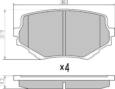 FREMAX FBP-1046 - Kit de plaquettes de frein, frein à disque cwaw.fr