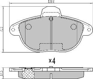 FREMAX FBP-1055 - Kit de plaquettes de frein, frein à disque cwaw.fr