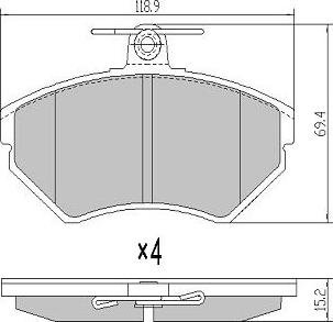 FREMAX FBP-1051 - Kit de plaquettes de frein, frein à disque cwaw.fr