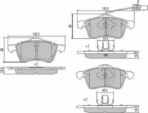 FREMAX FBP-1061-01 - Kit de plaquettes de frein, frein à disque cwaw.fr