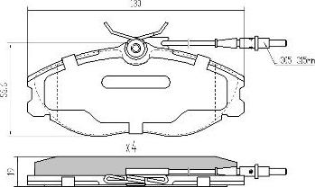 FREMAX FBP-1017 - Kit de plaquettes de frein, frein à disque cwaw.fr