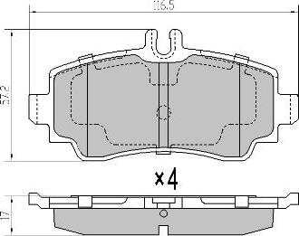 FREMAX FBP-1080 - Kit de plaquettes de frein, frein à disque cwaw.fr