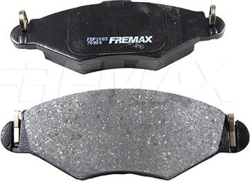 FREMAX FBP-1083 - Kit de plaquettes de frein, frein à disque cwaw.fr