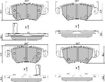 FREMAX FBP-1082 - Kit de plaquettes de frein, frein à disque cwaw.fr