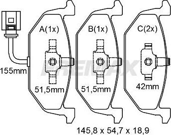 FREMAX FBP-1072 - Kit de plaquettes de frein, frein à disque cwaw.fr