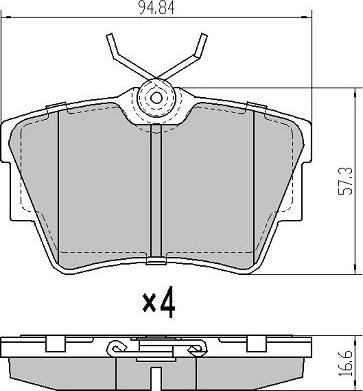 FREMAX FBP-1152 - Kit de plaquettes de frein, frein à disque cwaw.fr