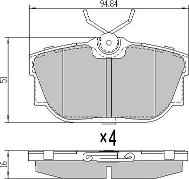 FREMAX FBP-1162 - Kit de plaquettes de frein, frein à disque cwaw.fr