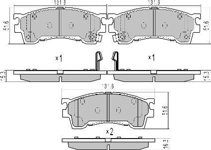 FREMAX FBP-1610 - Kit de plaquettes de frein, frein à disque cwaw.fr