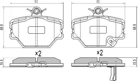 FREMAX FBP-1133 - Kit de plaquettes de frein, frein à disque cwaw.fr