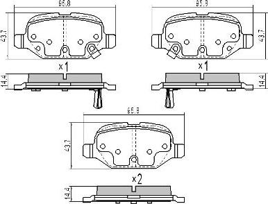 FREMAX FBP-1894 - Kit de plaquettes de frein, frein à disque cwaw.fr