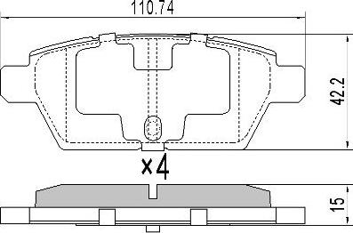 FREMAX FBP-1845 - Kit de plaquettes de frein, frein à disque cwaw.fr