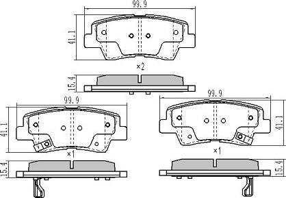 FREMAX FBP-1846 - Kit de plaquettes de frein, frein à disque cwaw.fr