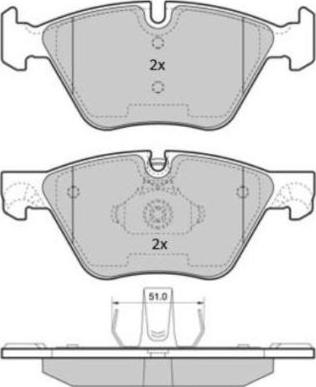 FREMAX FBP-1853 - Kit de plaquettes de frein, frein à disque cwaw.fr