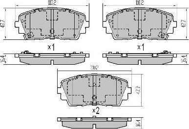 FREMAX FBP-1866 - Kit de plaquettes de frein, frein à disque cwaw.fr