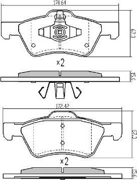 FREMAX FBP-1862 - Kit de plaquettes de frein, frein à disque cwaw.fr