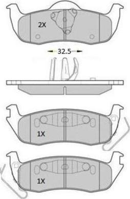 FREMAX FBP-1808 - Kit de plaquettes de frein, frein à disque cwaw.fr