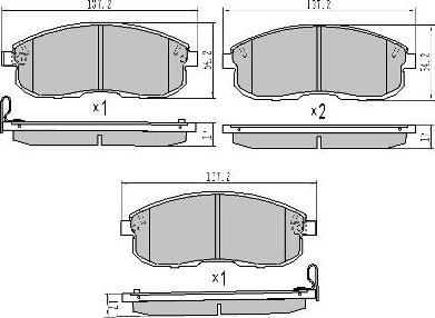 FREMAX FBP-1819 - Kit de plaquettes de frein, frein à disque cwaw.fr