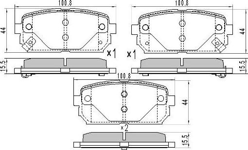 FREMAX FBP-1814 - Kit de plaquettes de frein, frein à disque cwaw.fr