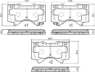 FREMAX FBP-1817 - Kit de plaquettes de frein, frein à disque cwaw.fr