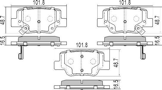 FREMAX FBP-1836 - Kit de plaquettes de frein, frein à disque cwaw.fr