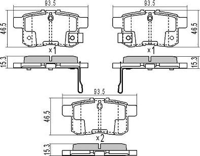 FREMAX FBP-1824 - Kit de plaquettes de frein, frein à disque cwaw.fr