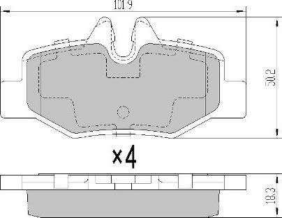 FREMAX FBP-1383 - Kit de plaquettes de frein, frein à disque cwaw.fr