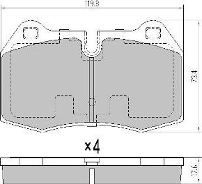 FREMAX FBP-1370 - Kit de plaquettes de frein, frein à disque cwaw.fr