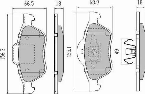 FREMAX FBP-1251-01 - Kit de plaquettes de frein, frein à disque cwaw.fr