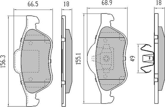 FREMAX FBP-1251 - Kit de plaquettes de frein, frein à disque cwaw.fr