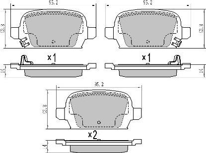 FREMAX FBP-1209 - Kit de plaquettes de frein, frein à disque cwaw.fr